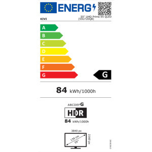 KIVI Smart TV 55U720QB Seria U720QB 139cm negru 4K UHD HDR