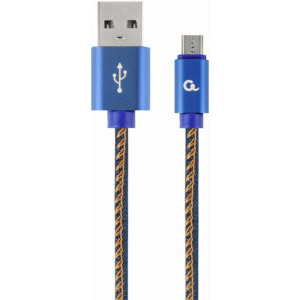 Gembird USB Male la microUSB Male, 2 m, Blue