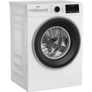 Beko B3WFU49415WBES, 9 kg, 1400 RPM, Clasa A, ProSmart Inverter, EnergySpin, SteamTherapy, SteamCure, Iron Fast, Alb