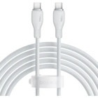 Cablu de date / adaptor Baseus Pudding, USB-C Male la USB-C Male, 100 W, 2 m, White