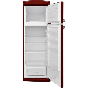 Fram FDD-VRR311BDF+, 311 L, Clasa F, Control mecanic, Iluminare LED, 179 cm, Visiniu