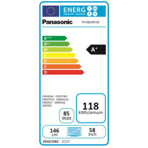 Panasonic Smart TV TX-58GX810E Seria GX810E 146cm gri 4K UHD HDR