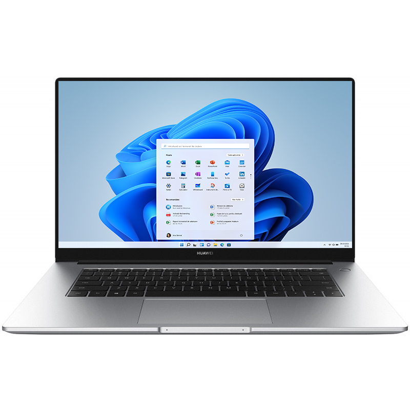 Ultrabook Huawei 15.6'' MateBook D 15, FHD IPS, Procesor AMD Ryzen™ 5 5500U (8M Cache, up to 4.0 GHz), 8GB DDR4, 512GB SSD, Radeon, Win 11 Home, Silver
