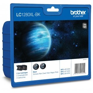 Brother Cartus LC1280 XL Black Dual Pack