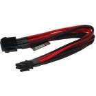 Orico 8-pin ATX Male - 8-pin ATX Female, 0.3m, negru rosu sleeved