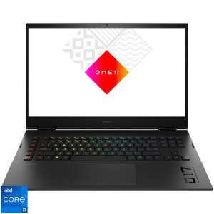 HP Gaming 17.3'' OMEN 17-ck1012nq, QHD IPS 165Hz, Procesor Intel® Core™ i7-12800HX (25M Cache, up to 4.80 GHz), 16GB DDR5, 1TB SSD, GeForce RTX 3070 Ti 8GB, Free DOS, Shadow Black