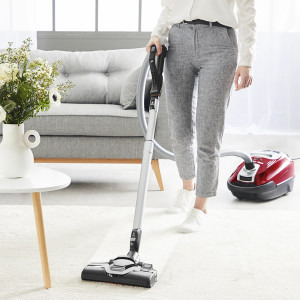 Rowenta cu sac Silence Force 5***** RO7473EA, motor Effitech, 400W, sac Hygiene+, accesorii Animal Care, 3 niveluri de filtrare, 4.5L, Rosu