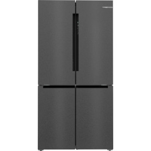 Bosch KFN96AXEA, 605 L, No Frost, Clasa E, FreshSense, 183 cm, Inox negru