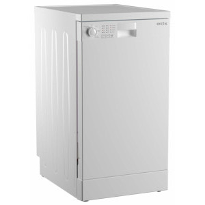 Arctic DFS0502, Slim, 10 seturi, 5 programe, Sistem dedurizare apa, AquaProtect, Amanare pornire, Clasa E, 45 cm, Alb