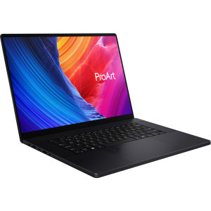 ASUS 16'' ProArt P16 OLED H7606WI, 4K Touch, Procesor AMD Ryzen™ AI 9 HX 370 (24M Cache, up to 5.1 GHz), 64GB LPDDR5X, 2TB SSD, GeForce RTX 4070 8GB, Win 11 Pro, Nano Black