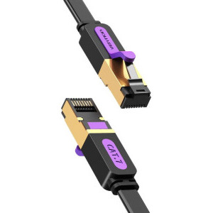 Vention CAT7 Patch Cable STP 0.5 m Flat Black