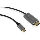 Cablu video Icy Box USB-C Male - HDMI Male, 1.8 m, Negru