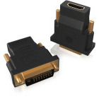 Adaptor Icy Box 1x DVI-D Male - 1x HDMI Female, Negru