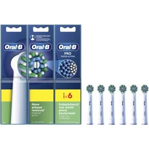 Oral-B Rezerva periuta de dinti electrica Cross Action Alb, 6 buc