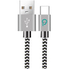 Cablu de date / adaptor Spacer USB-A Male la USB-C Male, 1.8 m, Zebra