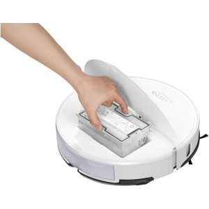 Roborock S8, S802-00, aspirator si mop, 5200 mAh, 6000Pa, 750 ml, 4 senzori, 4 harti, 50W, 180 min autonomie, Alb, Li-Ion 5200 mAh, 0.4L