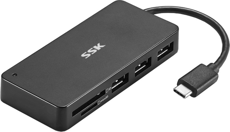 Hub USB SSK SHU-C510 USB 3.0 Black