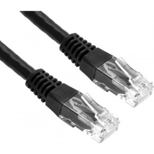 Spacer CAT5e Patch Cable UTP 5m black