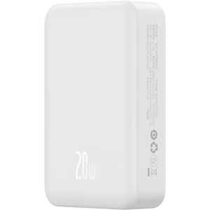 Baseus Magnetic Mini, 20000 mAh Wireless Fast Charge 20W, White