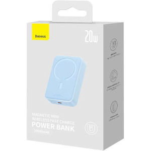Baseus Magnetic Mini, 20000 mAh Wireless Fast Charge 20W, Blue