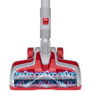 Dirt Devil 2-in-1 DD9003, vertical, 150W, 0.7L, Alb/Rosu