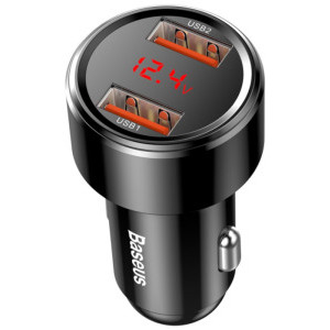 Incarcator auto Baseus CCMLC20A-01, 2x USB, 45 W, Black