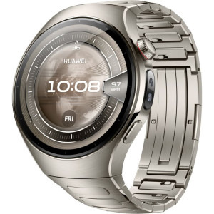 Huawei Watch 5, 46mm Aerospace-Grade Titanium, curea Titanium