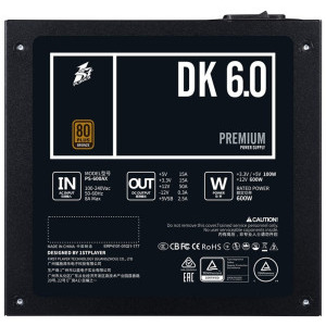 1st PLAYER PS-600AX, 80+, 600W