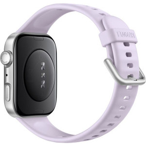 Huawei Watch Fit 4, Silver cu Purple Fluoroelastomer Strap