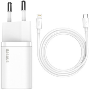 Baseus Super Si, 1x USB-C, Quick Charge 20 W, White