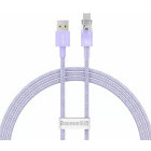 Cablu de date / adaptor Baseus Explorer, USB Male la USB-C Male, 100 W, 1 m, Purple