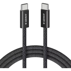 Cablu de date / adaptor Anker Zolo, USB-C Male la USB-C Male, 240 W, 1 m, Black