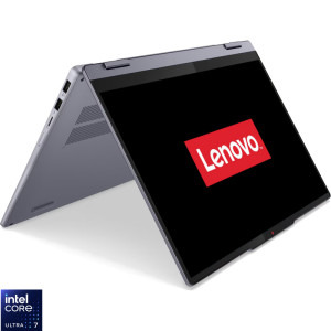 Laptop Lenovo 14 IdeaPad 5 2-in-1 14IAL10, WUXGA OLED Touch, Procesor Intel® Core™ Ultra 7 255H (24M Cache, up to 5.10 GHz), 24GB LPDDR5X, 1TB SSD, Intel Arc 140T, No OS, Luna Grey