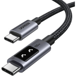 Cablu de date / adaptor Ugreen L509, USB-C Male la USB-C Male, 100 W, 3 m, Black