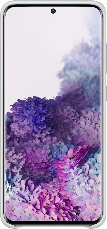 Samsung Protectie pentru spate Leather Light Gray pentru Galaxy S20/S20 5G