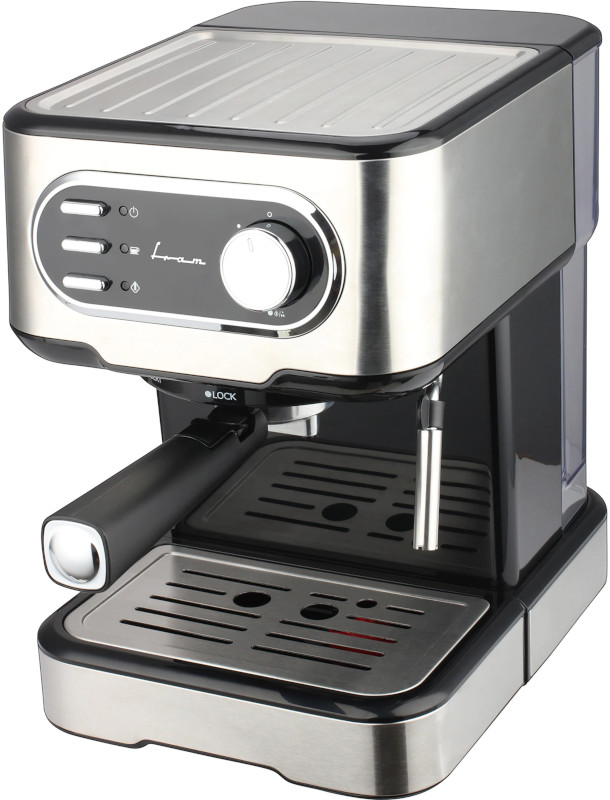 Espressor de cafea Fram FEM-850BKSS, 850W, 15bar, 1.5L