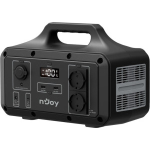 nJoy Power Base 600, statie portabila stocare energie, 600W, 7x porturi alimentare, 4x moduri reincarcare, Management software