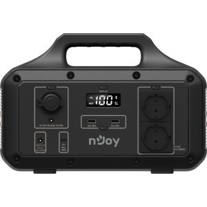 Statie de alimentare portabila nJoy Power Base 1000, statie portabila stocare energie, 1000W, 7x porturi alimentare, 4x moduri reincarcare, Management software