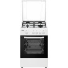Aragaz Heinner HFSC-SME50WH, 4 arzatoare, Gaz, Dispozitiv de siguranta, 50 cm, Alb