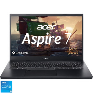 Laptop Acer Gaming 15.6'' Aspire 7 A715-76G, FHD IPS, Procesor