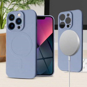 Lemontti Capac protectie spate Silicon MagSafe Grey pentru iPhone 15 Pro Max
