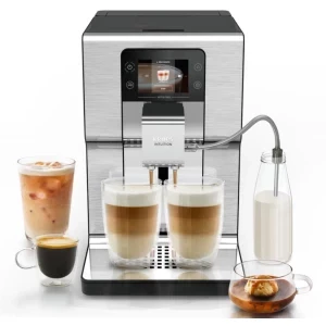 Krups automat Intuition Experience Hot & Cold EA879EE0, 1550W, 15bar, 3L, Negru/Inox
