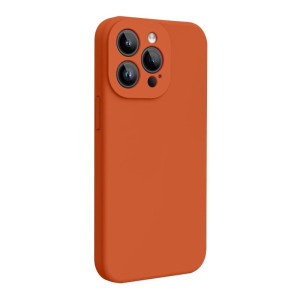 Lemontti Capac protectie spate Liquid Silicon MagCharge Orange pentru iPhone 15 Pro Max