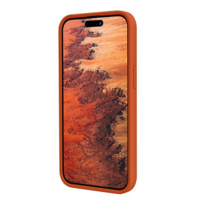 Lemontti Capac protectie spate Liquid Silicon MagCharge Orange pentru iPhone 15 Pro Max