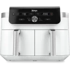 Ninja Friteuza cu aer cald DualZone DZ901EUWH, 2470W, 2x 4.75L, Alb