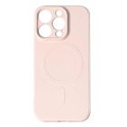 Lemontti Capac protectie spate Silicon MagSafe Pink iPhone 15 Pro