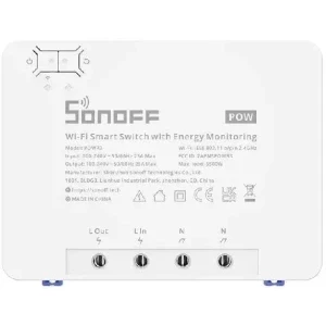 Sonoff Comutator Smart POWR3, Wi-Fi, Control vocal, Masurare consum energie