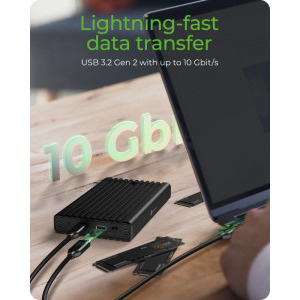 Icy Box IB-2817MCL-C31 M.2 NVMe SSD Black