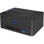 Rack Icy Box IB-1233CL-CR 2-bay CloneStation USB 3.2 Gen 1 Black