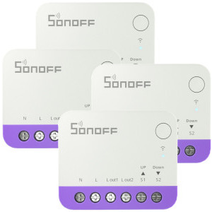 Sonoff Comutator Smart MINI-RBS, Wi-Fi, Control vocal, Matter, 4 buc